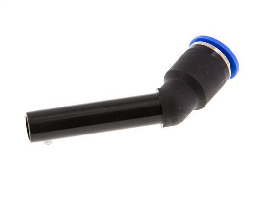 12mm x 12mm 45deg Elbow Push-in Fitting with Plug-in PA 66 NBR Long Sleeve [2 Pieces]