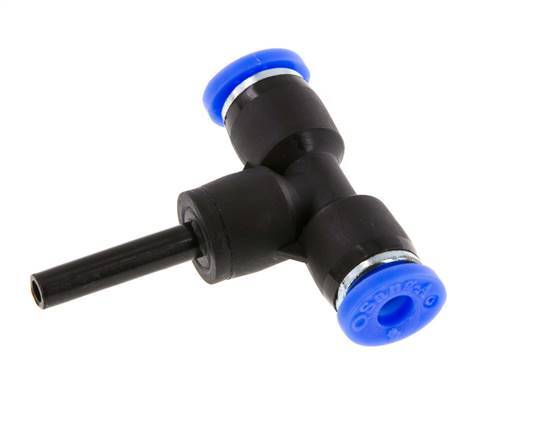 4mm x 4mm T-Steckverschraubung mit Steckanschluss PBT NBR [2 Stück]