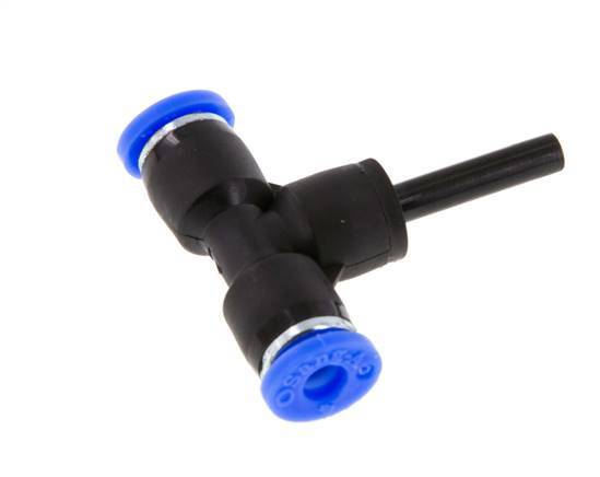 4mm x 4mm T-Steckverschraubung mit Steckanschluss PBT NBR [2 Stück]