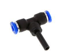 6mm x 6mm Tee Push-in Fitting with Plug-in PBT NBR [2 Pieces]