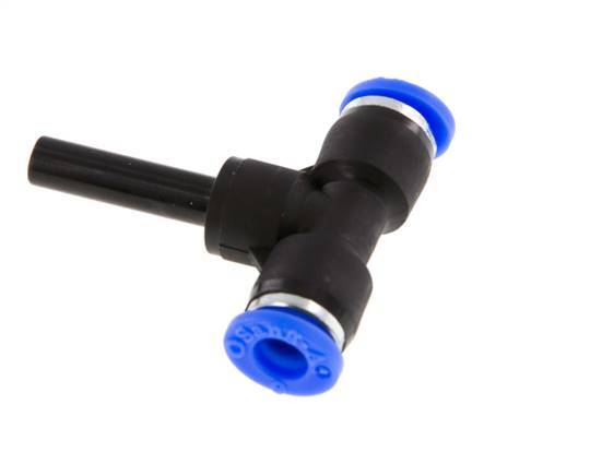 6mm x 6mm T-Steckverschraubung mit Steckanschluss PBT NBR [2 Stück]