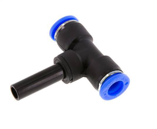 8mm x 8mm Tee Push-in Fitting with Plug-in PBT NBR [2 Pieces]