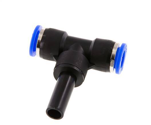 10mm x 10mm T-Stück Steckverschraubung mit Steckanschluss PBT NBR [2 Stück]