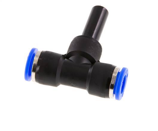 10mm x 10mm T-Stück Steckverschraubung mit Steckanschluss PBT NBR [2 Stück]