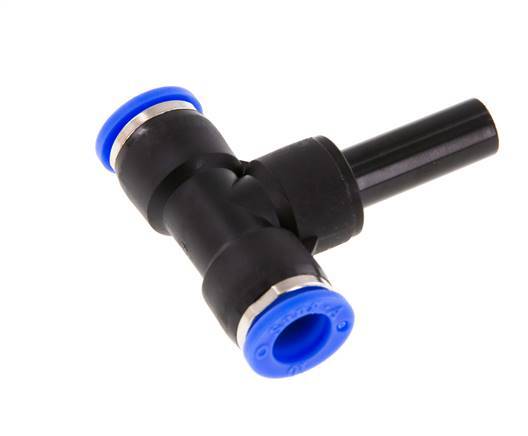 10mm x 10mm T-Stück Steckverschraubung mit Steckanschluss PBT NBR [2 Stück]