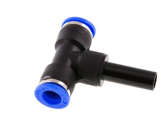 10mm x 10mm T-Stück Steckverschraubung mit Steckanschluss PBT NBR [2 Stück]