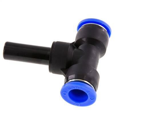 12mm x 12mm T-Stück Steckverschraubung mit Steckanschluss PBT NBR [2 Stück]
