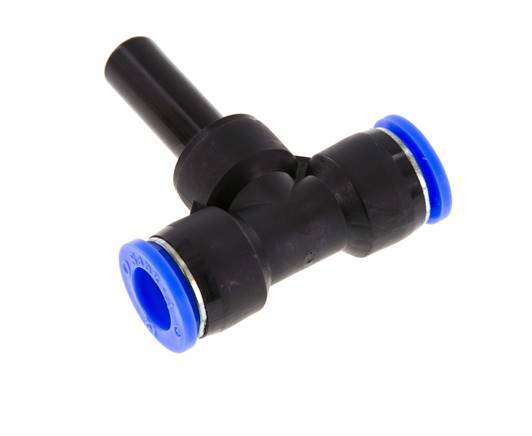 12mm x 12mm T-Stück Steckverschraubung mit Steckanschluss PBT NBR [2 Stück]