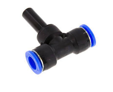 12mm x 12mm T-Stück Steckverschraubung mit Steckanschluss PBT NBR [2 Stück]