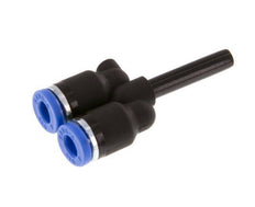 4mm x 4mm Y Push-in Fitting with Plug-in PA 66 NBR [2 Pieces]