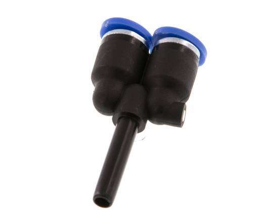 4mm x 4mm Y-Steckverschraubung mit Steckanschluss PA 66 NBR [2 Stück]