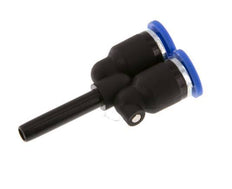 4mm x 4mm Y-Steckverschraubung mit Steckanschluss PA 66 NBR [2 Stück]