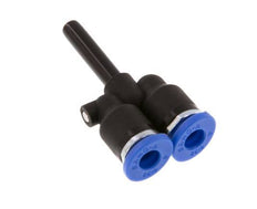 4mm x 4mm Y-Steckverschraubung mit Steckanschluss PA 66 NBR [2 Stück]