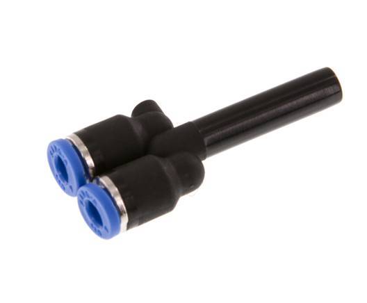 4mm x 6mm Y-Steckverschraubung mit Steckanschluss PA 66 NBR [2 Stück]