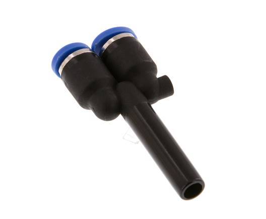 4mm x 6mm Y-Steckverschraubung mit Steckanschluss PA 66 NBR [2 Stück]