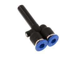 4mm x 6mm Y-Steckverschraubung mit Steckanschluss PA 66 NBR [2 Stück]