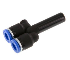 6mm x 8mm Y-Steckverschraubung mit Steckanschluss PA 66 NBR [2 Stück]