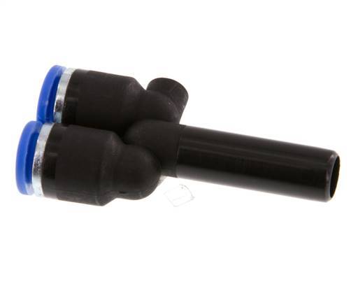 6mm x 8mm Y-Steckverschraubung mit Steckanschluss PA 66 NBR [2 Stück]