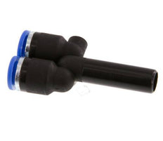 6mm x 8mm Y-Steckverschraubung mit Steckanschluss PA 66 NBR [2 Stück]