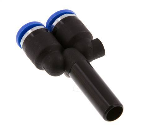 6mm x 8mm Y-Steckverschraubung mit Steckanschluss PA 66 NBR [2 Stück]