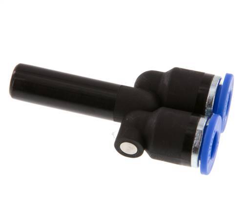 6mm x 8mm Y-Steckverschraubung mit Steckanschluss PA 66 NBR [2 Stück]