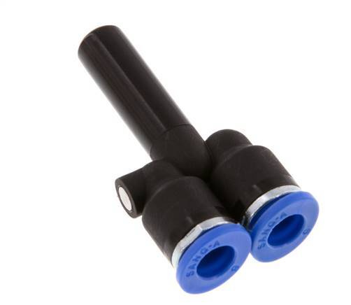 6mm x 8mm Y-Steckverschraubung mit Steckanschluss PA 66 NBR [2 Stück]