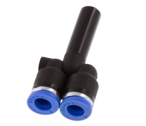 6mm x 8mm Y-Steckverschraubung mit Steckanschluss PA 66 NBR [2 Stück]