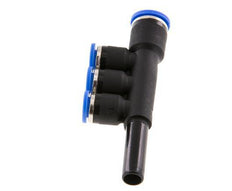 6mm x 8mm x 8mm 3-Wege-Verteiler-Steckverschraubung mit Steckanschluss Messing/PA 66 NBR