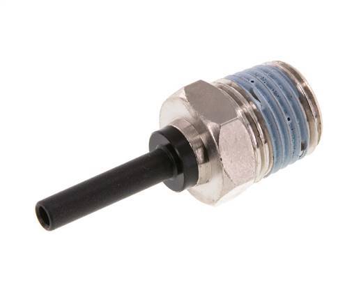 4mm x R1/4'' Plug-in Fitting with Male Threads Brass/PA 66 NBR [5 Pieces]