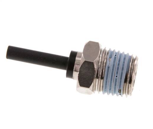 4mm x R1/4'' Plug-in Fitting with Male Threads Brass/PA 66 NBR [5 Pieces]