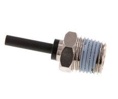 4mm x R1/4'' Plug-in Fitting with Male Threads Brass/PA 66 NBR [5 Pieces]