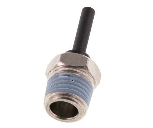 4mm x R1/4'' Steckfitting mit Außengewinde Messing/PA 66 NBR [5 Stück]
