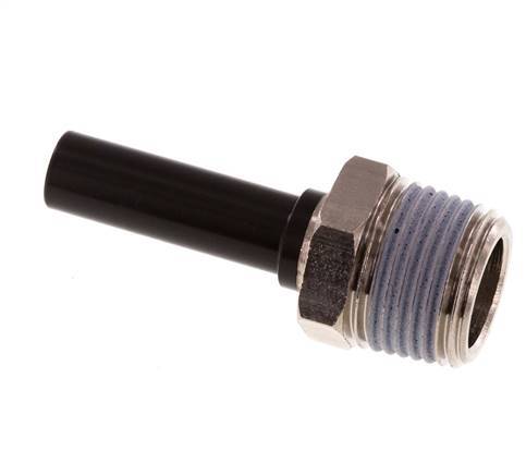 8mm x R3/8'' Plug-in Fitting with Male Threads Brass/PA 66 NBR [5 Pieces]