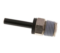 4mm x 1/8'' NPT Plug-in Fitting with Male Threads Brass/PA 66 NBR [2 Pieces]