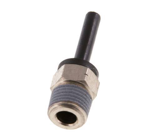 4mm x 1/8'' NPT Steckverschraubung mit Außengewinde Messing/PA 66 NBR [2 Stück]