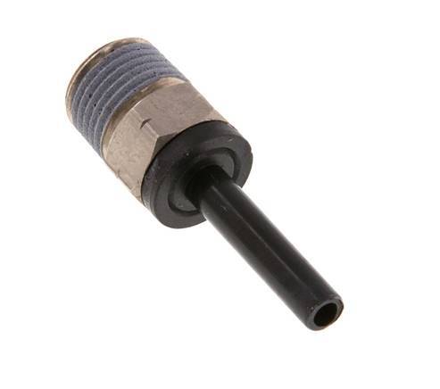4mm x 1/8'' NPT Steckverschraubung mit Außengewinde Messing/PA 66 NBR [2 Stück]
