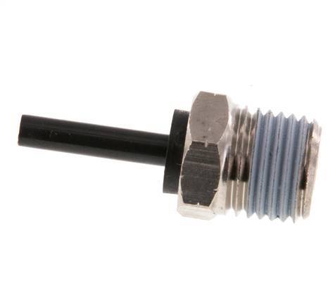 4mm x 1/4'' NPT Steckverschraubung mit Außengewinde Messing/PA 66 NBR [2 Stück]