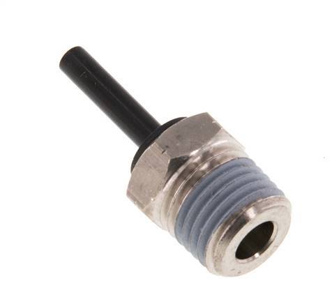 4mm x 1/4'' NPT Steckverschraubung mit Außengewinde Messing/PA 66 NBR [2 Stück]