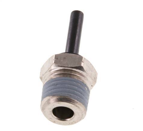 4mm x 1/4'' NPT Steckverschraubung mit Außengewinde Messing/PA 66 NBR [2 Stück]