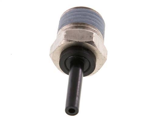 4mm x 1/4'' NPT Steckverschraubung mit Außengewinde Messing/PA 66 NBR [2 Stück]