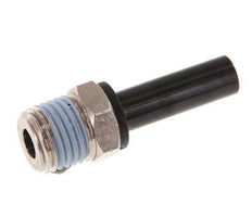 8mm x 1/4'' NPT Plug-in Fitting with Male Threads Brass/PA 66 NBR [2 Pieces]