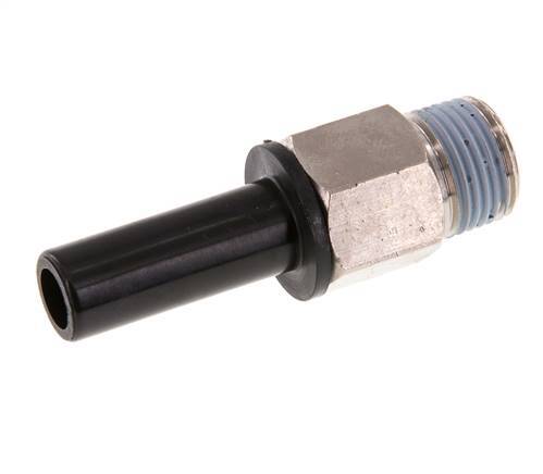 12mm x 3/8'' NPT Plug-in Fitting with Male Threads Brass/PA 66 NBR [2 Pieces]