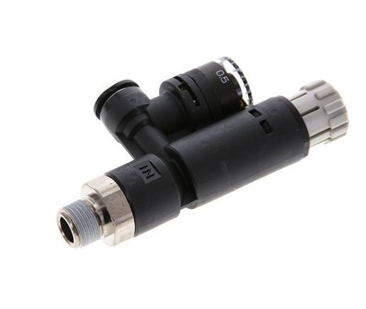 Pneumatischer Druckregler 6mm - R1/8'' mit Manometer