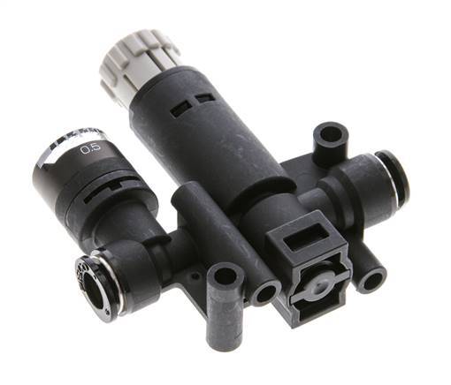 Pneumatischer Druckregler 6mm mit Manometer