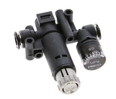 Pneumatischer Druckregler 6mm mit Manometer