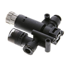 Pneumatischer Druckregler 6mm mit Manometer