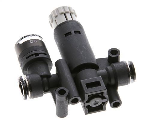 Pneumatischer Druckregler 6mm mit Manometer