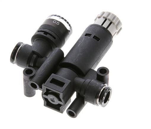 Pneumatischer Druckregler 6mm mit Manometer