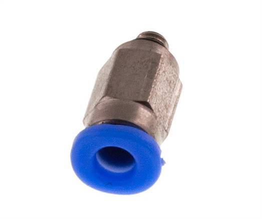 3mm x M 3 Steckverschraubung mit Außengewinde Stahl/POM NBR Kompaktbauweise [2 Stück]