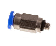 3mm x M 3 Steckverschraubung mit Außengewinde Stahl/POM NBR Kompaktbauweise [2 Stück]